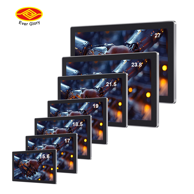 27 Inch Industrial Touch Screen Monitor Waterproof Monitor High Brightness Anti Vandal Capacitive AG Display Windows Panel PC
