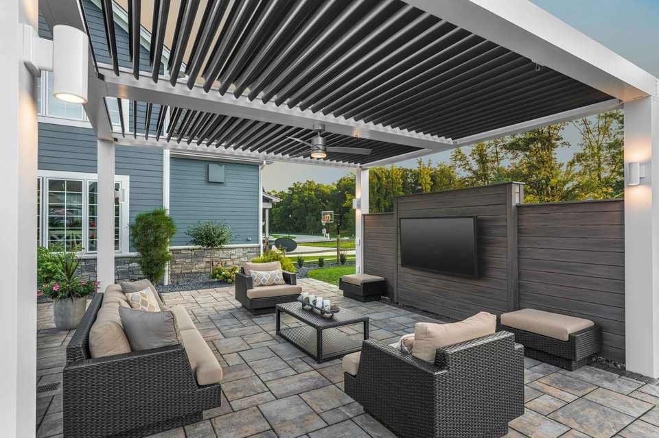 Outdoor Modern Motorized Aluminium Pergola Factory Directly Source Top ...