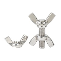 Vis à oreilles ovales en acier inoxydable DIN316 métrique M3-M12, à visser à la main, autotaraudeuse
