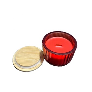 Velas Aromáticas de Cera de Soja en Frascos de Vidrio, Directo de Fábrica, Velas de Lujo con Mechas de Madera Natural, Decoración para Bodas y San Valentín - Product Image 3