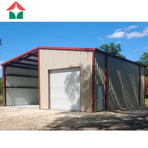 Abri d'auto en métal facile à assembler Conception de toit Garage de voiture en acier structurel Stockage de deux étages et place de garage - Product Image 3