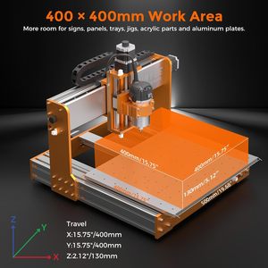 Máquina Router CNC Lunyee 4040 Nova con Husillo de 800W, Pinza ER11, 400x400mm para Grabado y Corte de Madera y Metal - Product Image 5