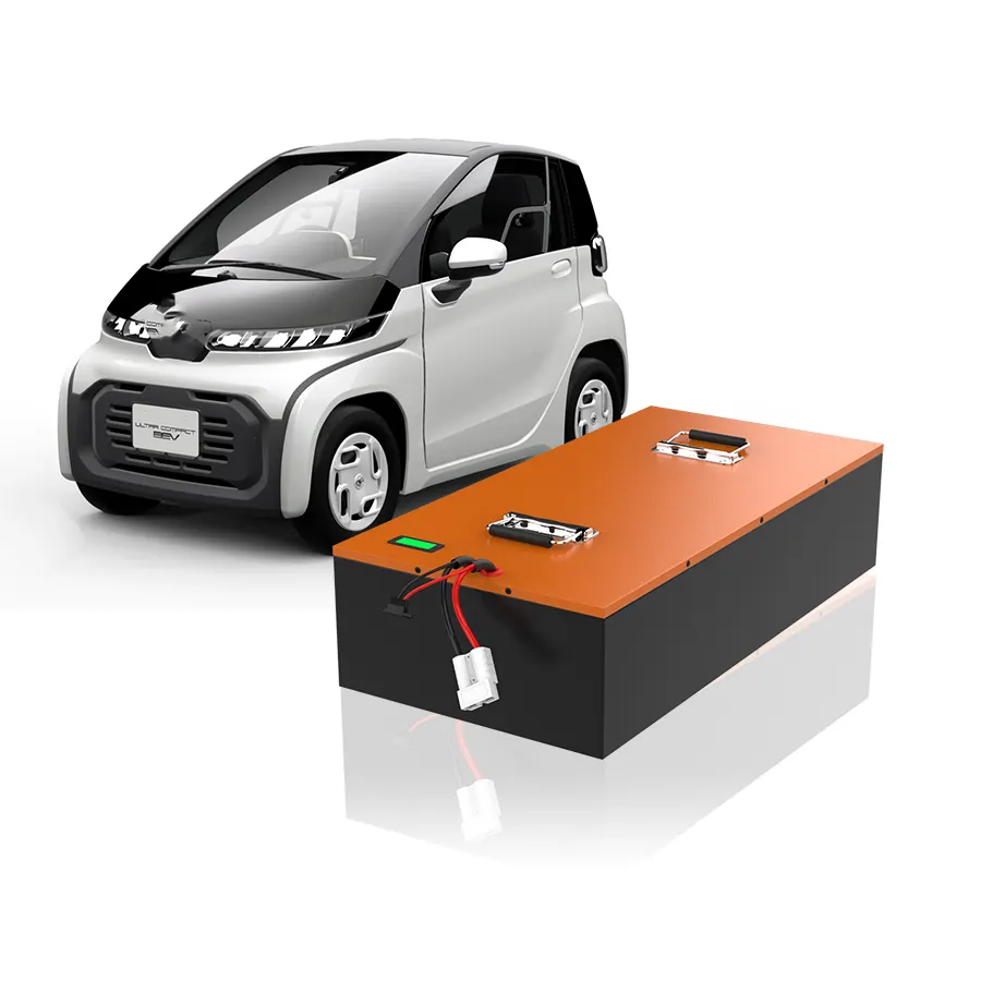 4 tekerlekli elektrikli otomobil Golf arabası pil 72 volt lityum iyon EV araba aküsü 72 v 135Ah akıllı BMS ile