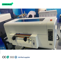 Zunsunjet Nouveau Produit Fournisseur D'or A3 Machine A Impression Uv Dtf Machine Rouleau Imprimante Pour Logo Autocollant