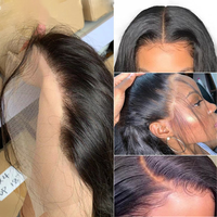 Perruque en cheveux humains vierges brésiliens en gros, perruque Lace Front complète, perruque Lace Frontal HD pour femmes noires