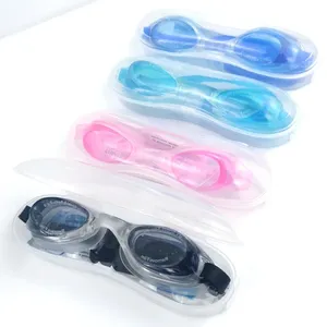 Lunettes de natation anti-buée et étanches pour hommes, femmes, garçons et filles, avec étui – Vente en gros - Product Image 2