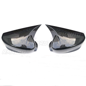2008-2017 for Honda Accord 8/8.5/9th <b>Car</b> Reaview <b>Mirror</b> Cover Trim Horn Style 2/4 Door Sedan Carbon Fiber Style Glossy Black - Product Image 4