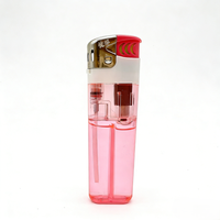 Briquet électronique classique en plastique, design créatif, à gaz butane jetable, durable, pour usage extérieur, cadeaux d'affaires Shunfa