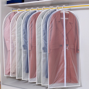 Dustproof Clothing Cover Rectangle <b>Hanging</b> Bag <b>Wardrobe</b> Storage Home Use Coat Protector Transparent Garment Cover - Product Image 1