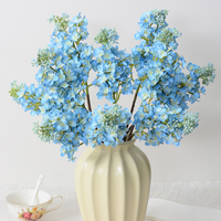 Bouquet de lilas artificiel dégradé, fleurs artificielles en plastique souple 3D réalistes au toucher, hortensias pour décoration de mariage, vente en gros pour extérieur