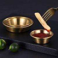 Petit bol en acier inoxydable 304 pour assaisonnements, sauces et salades, idéal pour restaurants coréens, BBQ et cuisine occidentale, produit transfrontalier