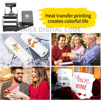 Presse à chaleur pour tasses de 11 oz, manuelle, facile à utiliser, pour la sublimation et le transfert de chaleur sur tasses