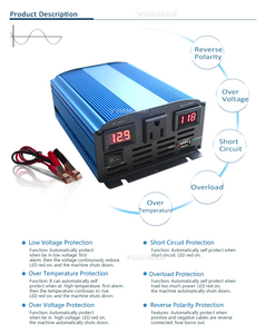 48 فولت 12 فولت تيار مستمر إلى تيار متردد v 50 هرتز 60 هرتز موجة جيبية نقية من من من من من من من من من من من من من من من من من ومن ومن ومن ومن ومن ومن ومن ومن ومن ومن ومن ومن ومن ومن ومن ومن ومن ومن ومن ثم - Product Image 4