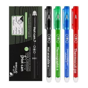 Bolígrafo de Gel <span class=keywords><strong>Borrable</strong></span> de Plástico de 0.7mm, Tinta Térmica Negra, Roja, Azul y Verde, para Oficina y Escuela, Venta al por Mayor - Product Image 3