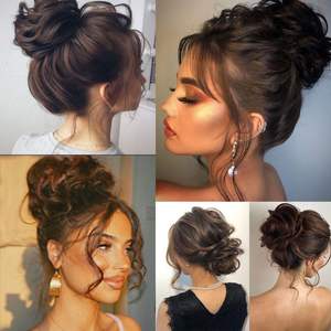 วิกผมทรงบันสำหรับผู้หญิง Doremi ผมไหมทนความร้อนสูงแบบลอน ต่อผมแบบไม่ต้องใช้กาว สำหรับสวมใส่ทุกวันและงานต่างๆ - Product Image 2