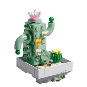Nouveautés 8831 Assemblé Plante Figure Modè<span class=keywords><strong>le</strong></span> Mini Brique Cactus Fleur Micro Bloc <span class=keywords><strong>De</strong></span> Construction Jouets pour Cadeau <span class=keywords><strong>De</strong></span> Noël - Product Image 1