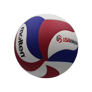 Molten 5000 USA NCAA profesional tamaño 5 suave PU cuero voleibol logotipo personalizado azul blanco rojo Color - Product Image 1