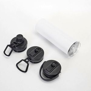 Gourde isotherme sport en acier inoxydable 20 oz, double paroi, minimaliste, écologique, maintien au chaud 6-12 heures, avec poignée et infuseur à thé - Product Image 3