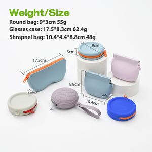 High Quality Silicone Coin Bag Silicone Mini <b>Purse</b> Fashionable Zipper Closure <b>Cute</b> Silicone Children's Keychain Bag - Product Image 6