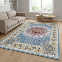 Maschinell Bedruckter Nylon-Teppich Luxuriöses Design Wohnzimmerteppich Hochwertiges Blumenmuster Großhandelspreis Flächenteppich