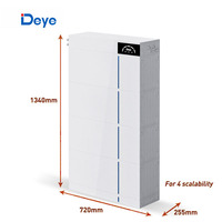 Deye AI-W5.1 Lthium Ion Battery pack 6000 cycles LiFePO4 basse tension 51.2V 100Ah pour le stockage solaire