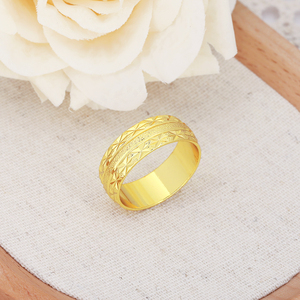 JXX Joyería al por Mayor, Anillos o Alianzas <span class=keywords><strong>de</strong></span> Boda Chapados <span class=keywords><strong>en</strong></span> <span class=keywords><strong>Oro</strong></span> <span class=keywords><strong>de</strong></span> 24K, Patrón Irregular, Varios Estilos Modernos - Product Image 6