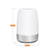 Lampe de réveil RGB avec minuterie de sommeil, chargement USB, 3 niveaux de luminosité, veilleuse en bois rechargeable avec batterie 1200 mAh