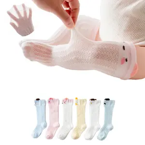 Sommer dünne baumwolle baby socken lange rohr anti-moskito tier stil männliche und weibliche baby socken