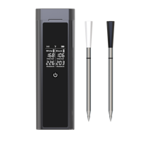 Thermomètre alimentaire sans fil à double sonde, thermomètres numériques intelligents pour la maison, pour four, barbecue, cuisson, grillades
