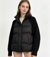 Veste d'hiver taille M-3XL, manteau court, coupe longue, slim, épais, chaud, col en fourrure, sans capuche, parka pour femmes