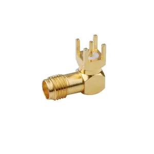 <span class=keywords><strong>SMA</strong></span> nữ Jack góc bên phải hàn kết nối đồng trục cho PCB RF kết nối đồng trục Loại sản phẩm - Product Image 1