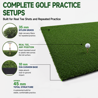 Golf vuruş yeşil uygulama ve eğitim için Tee-up isabet Mat aralığı