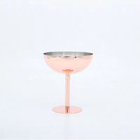 Gobelet à glace en acier inoxydable de 170 ml, gobelet à collation, verrerie multifonctionnelle argentée pour boissons chaudes et froides, verrerie en plastique