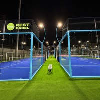 Cancha de Pádel Panorámica Económica, Conjunto Completo, Apariencia Atractiva, Calidad Estable, Toldo Personalizado Opcional