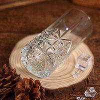 Nouvelle arrivée : Verre à boire en verre 145ml-500ml, verre à boire transparent côtelé pour le thé et la maison