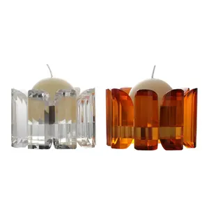 K5 Crystal Candlestick Candle Holder Sets Home Decoration