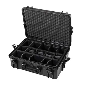 Impermeabile durevole attrezzatura a tenuta stagna fotografia Hard Carry Tool Box Flight Plastic Case IP67 bagaglio a mano