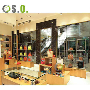 Lujoso diseño bolso exhibición muebles bolsa vitrina bolso de madera estante - Product Image 2