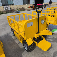 Chariot de transport de marchandises à moteur électrique pour entrepôt de chantier, capacité de charge 1000 kg, véhicule de transport lourd