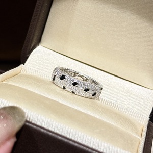 Anillo de Plata S925, Anillo con Estampado de Leopardo, Diamante de Moda, Hecho a Medida <span class=keywords><strong>para</strong></span> Parejas que se Casan - Product Image 2