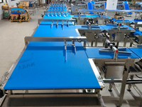 Máquina de sándwich de galletas de alimentación automática Skywin y línea de paquete de flujo tipo almohada