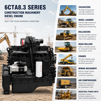Moteur diesel 6 cylindres CUMS 6CTA8.3-C195 145 kW 1900 tr/min 8,3 L refroidi par eau pour excavatrice, chargeuse, grue et machines