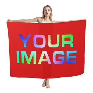 Parei floreali polinesiani personalizzati in stile tribale hawaiano Pareo da spiaggia Bikini Sarong alla rinfusa Plus Size costume da bagno coprente gonna da viaggio - Product Image 1