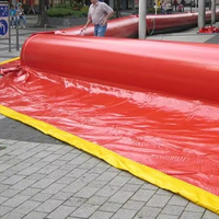 Barrière gonflable en caoutchouc An-Ti contre les inondations Barrières portatives flexibles en PVC de poids moyen contre les inondations et les surtensions