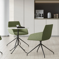 Moderne simplicité luxueux texture tissu loisirs paresseux canapé dossier chaise de bureau métal support pieds chaises de bureau meubles
