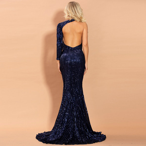 <span class=keywords><strong>Abito</strong></span> da sera donna elegante con paillettes <span class=keywords><strong>monospalla</strong></span> <span class=keywords><strong>abito</strong></span> <span class=keywords><strong>lungo</strong></span> da banchetto - Product Image 3