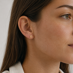 Labret hypoallergénique en titane F136 sans filetage, motif fleur, pour femme, pour lèvre ou <span class=keywords><strong>tragus</strong></span> - Product Image 5
