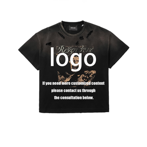 Camisetas Oversize Personalizadas <span class=keywords><strong>de</strong></span> Algodón 100% Ecológico y Transpirable con Gráfico Vintage <span class=keywords><strong>de</strong></span> Vampiro con Manchas <span class=keywords><strong>de</strong></span> <span class=keywords><strong>Sangre</strong></span> Estilo Hip Hop para Hombre y Mujer - Product Image 2