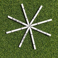 SwingPerfect - Juego de 100 Tees de Madera para Práctica de Golf, 70 mm, para Alineación, Línea de Inicio, Ejercicios de Putt, Compatibles con Tapetes de Golf, Ayuda para el Entrenamiento