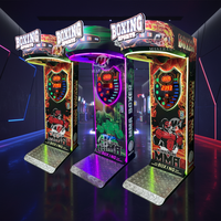 STARAMUSE Machine de boxe arcade Dragon, avec accepteur de billets personnalisé, pour sports de combat, à monnayeur, usage intérieur, version anglaise